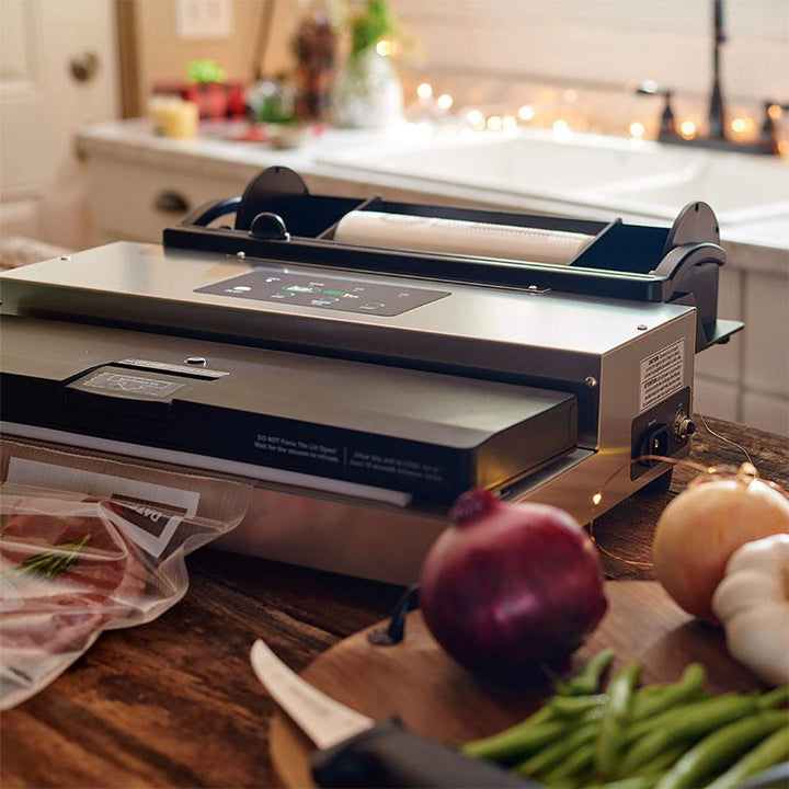 LEM Products MaxVac 500 Vacuum Sealer Durable Reliable Food Storage With Holder