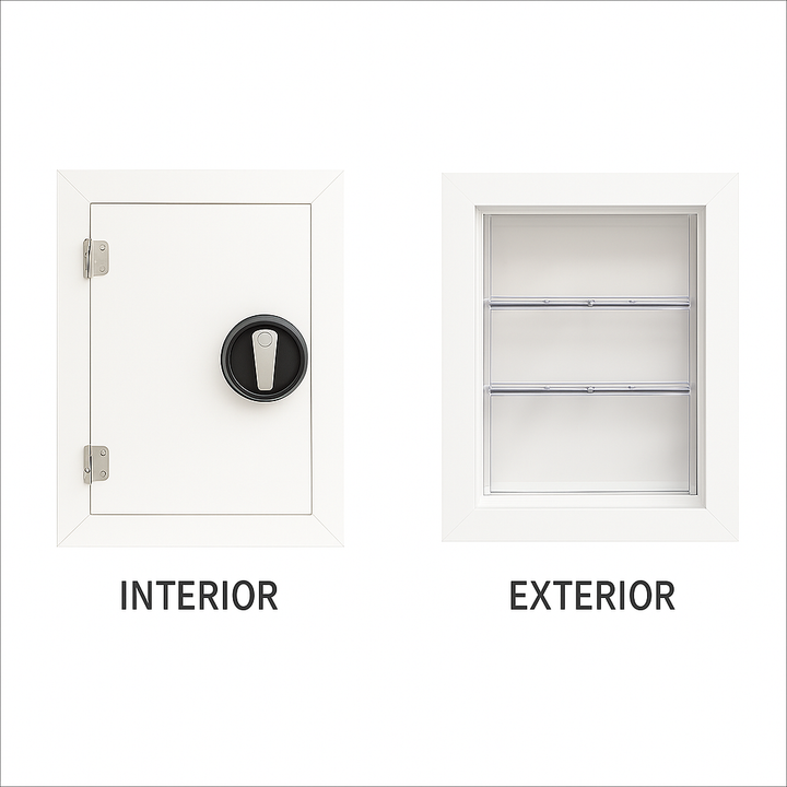 Guard Dog Pet Door – Medium Size, Secure Flush Fit, Locking Panel, Weatherproof