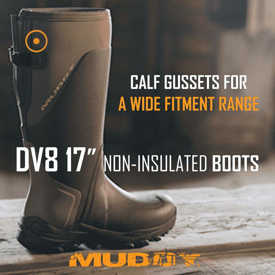 MUDDY DV8 17 Inch Non-Insulated Boots Clay Size 10D Outdoor Footwear
