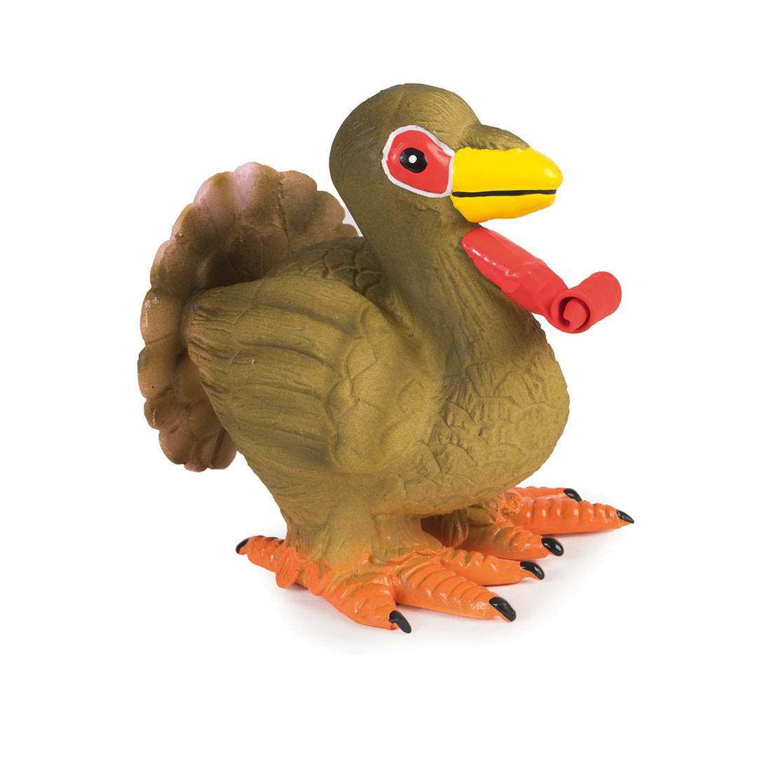 Juguete interactivo para perros PetSafe Sportsmen de látex Meeze Turkey, divertido y dispensador