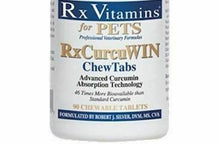 Load image into Gallery viewer, Rx Vitamins For Pets Rx CurcuWIN For Cats and Dogs 90 Chewable Tablets 2 PACK
