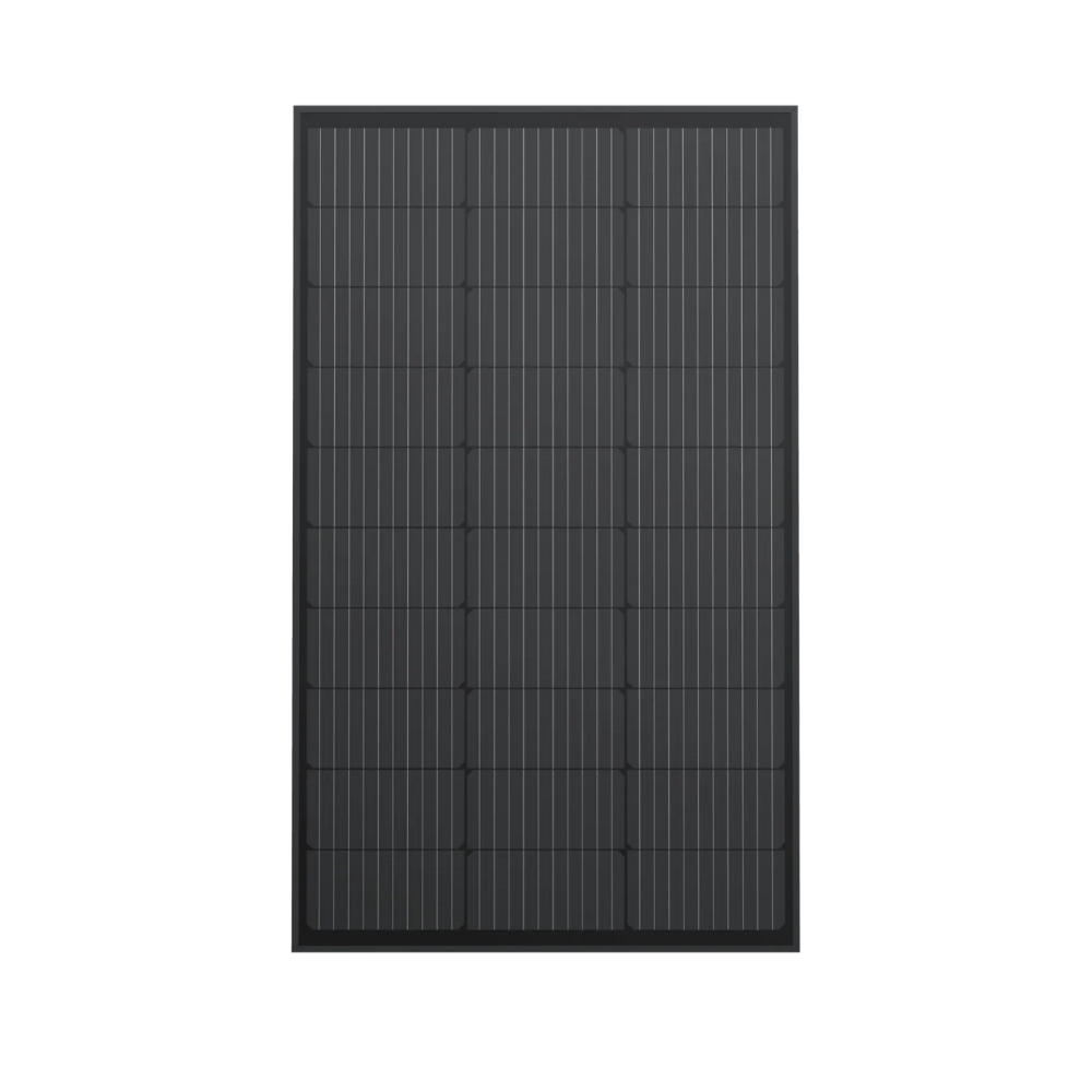EcoFlow 100W Rigid Solar Panel x 2  and 2 feet High Efficiency All Black IP68 Waterproof