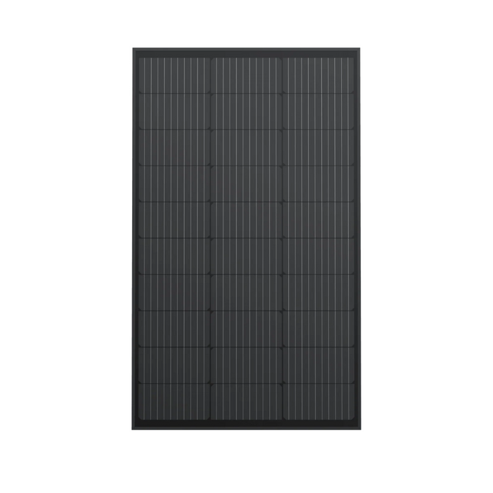 EcoFlow 100W Rigid Solar Panel x 2  and 2 feet High Efficiency All Black IP68 Waterproof