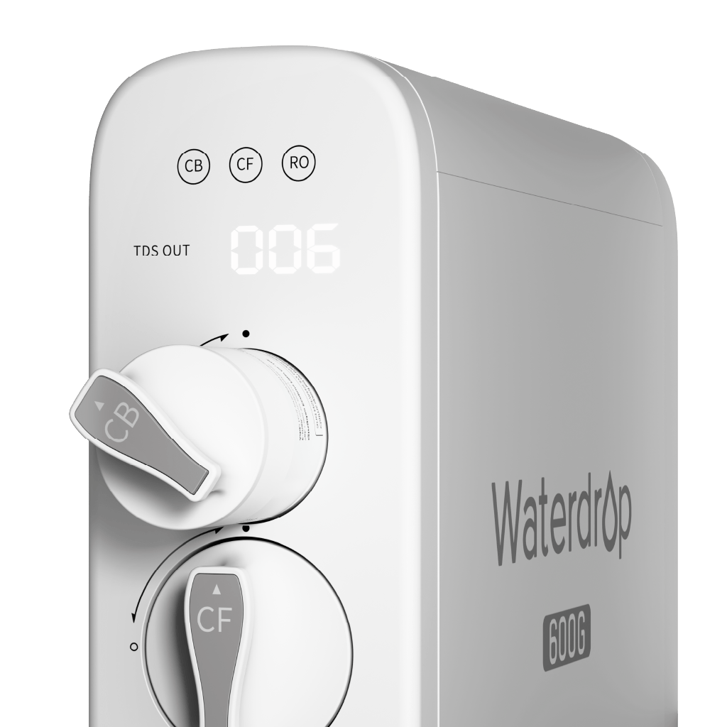 Sistema de ósmosis inversa Waterdrop G3P600 2:1, grifo LED con certificación NSF de 600 GPD