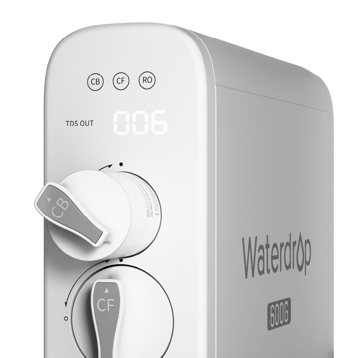 Sistema de ósmosis inversa Waterdrop G3P600 2:1, grifo LED con certificación NSF de 600 GPD