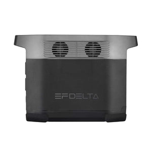 EcoFlow DELTA 1300 Portable Power Station 1260Wh Lithium ION Generator, view of the generator's side showing ventilation design and EFDELTA branding.