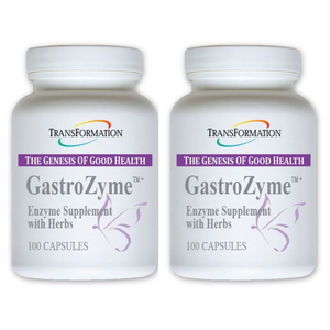 Transformation Enzymes GastroZyme Relief Gastrointestinal supplement, 3-pack of 100 capsules.