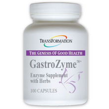 Load image into Gallery viewer, Transformation Enzymes GastroZyme Relief supplement bottle, 100 capsules, enzyme supplement with herbs, 3 pack.
