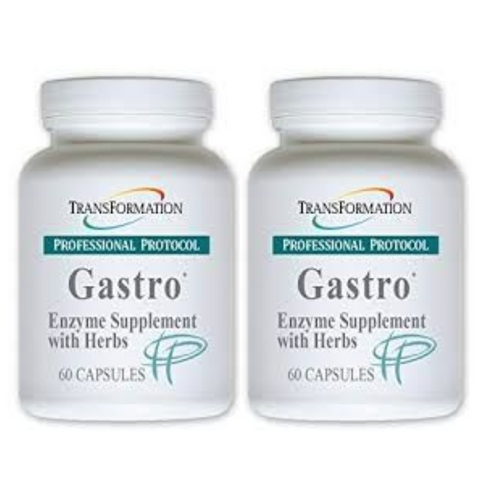 Transformation Enzymes Gastro Support Relief of Heart Burn, 60 Capsules, 2 Pack