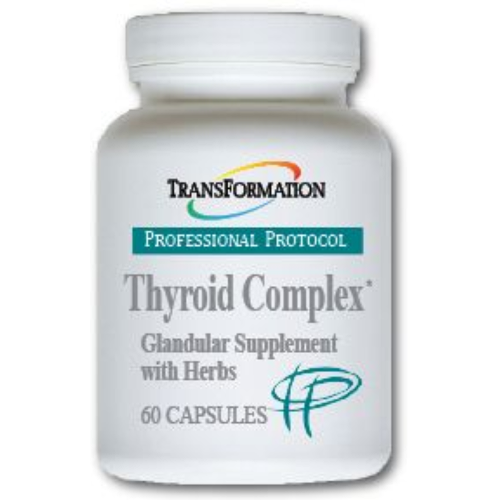 Transformation Enzymes Thyroid Complex 60 Capsules, 2-Pack, supports metabolism and thyroid health.