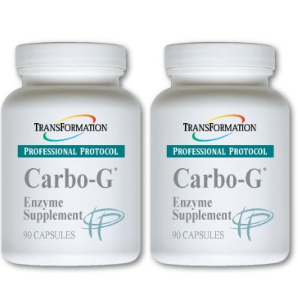 Transformation Enzymes Carbo-G Digest-Aid Capsules 2 Pack for Gut Health, 90 Capsules.