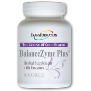 Transformation Enzymes BalanceZyme Plus herbal supplement bottle, 90 capsules, 3 pack.