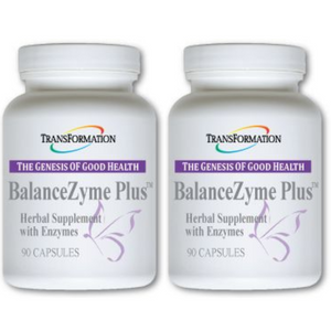 Transformation Enzymes BalanceZyme Plus Herbal Supplement 90 Caps BALZ 3 PACK bottles.