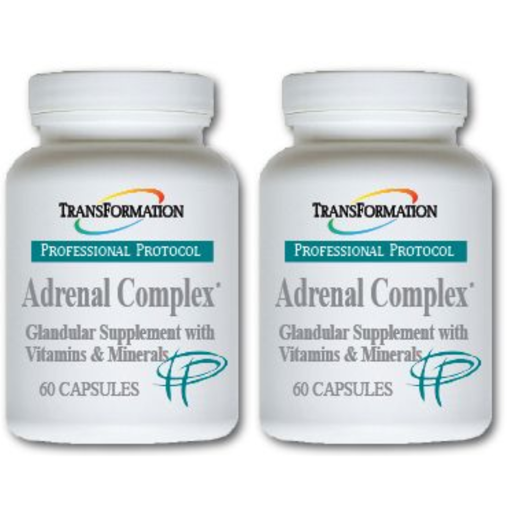 Transformation Enzymes Adrenal Complex Synergistic Formula 60 Caps, 2-pack bottles.