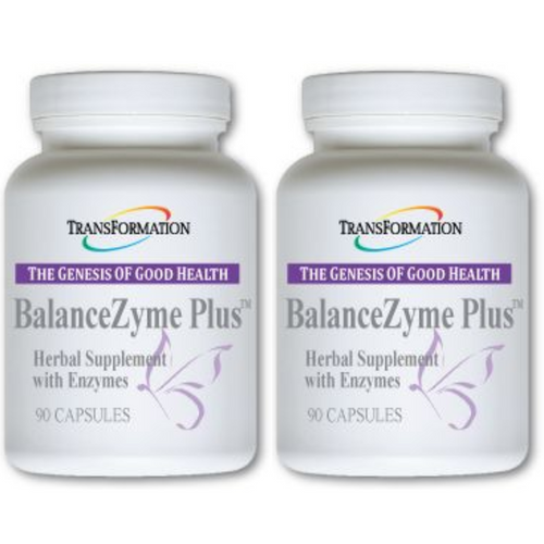 Transformation Enzymes BalanceZyme Plus Herbal Supplement 90 Capsules 2 Pack