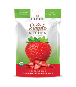 ReadyWise Simple Kitchen Organic FreezeDried Strawberry 0.7 Oz 12 PACK