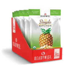 Load image into Gallery viewer, ReadyWise Simple Kitchen Organic FreezeDried Pineapples 1.2 Oz 12 PACK
