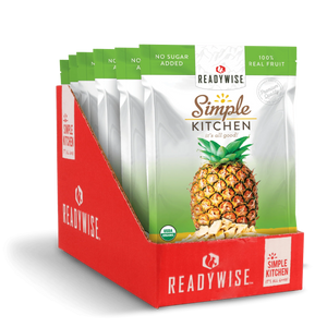 ReadyWise Simple Kitchen Organic FreezeDried Pineapples 1.2 Oz 12 PACK