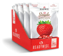 Load image into Gallery viewer, ReadyWise Simple Kitchen Freeze-Dried Strawberries 0.7 Oz 18 PACK
