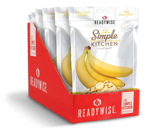 ReadyWise Freeze-Dried Bananas 1.6 Oz 20 PACK 3 YEAR SHELF LIFE