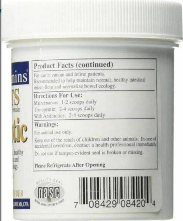 Vitaminas Rx para Mascotas Rx Biotic 2.12 oz Polvo para la Salud Digestiva para Perros y Gatos