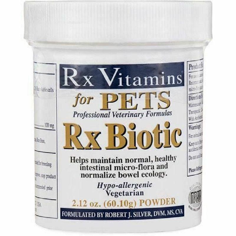 Vitaminas Rx para Mascotas Rx Biotic 2.12 oz Polvo para la Salud Digestiva para Perros y Gatos