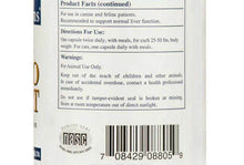 Load image into Gallery viewer, Rx Vitamins Hepato Support for Dogs and Cats, Milk Thistle, 90 Capsules, 2 Pack, dietary supplement label.
