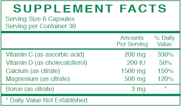 Rx Vitamins Bone Density Formula 180 Caps Bone Strength Support