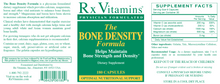 Load image into Gallery viewer, Rx Vitamins Bone Density Formula 180 Caps Helps Maintain Bone Strength
