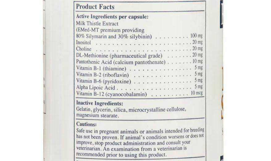 Vitaminas Rx para Mascotas - Apoyo Hepático (90 Cápsulas) - Suplemento para la Salud Hepática - Perros y Gatos