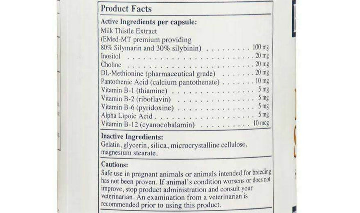 Vitaminas Rx para Mascotas - Apoyo Hepático (90 Cápsulas) - Suplemento para la Salud Hepática - Perros y Gatos
