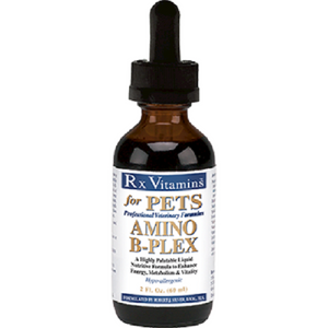 Rx Vitamins for Pets Amino B-Plex 2 oz bottle, B vitamin complex with amino acids, supports pet energy and vitality, 3-pack.