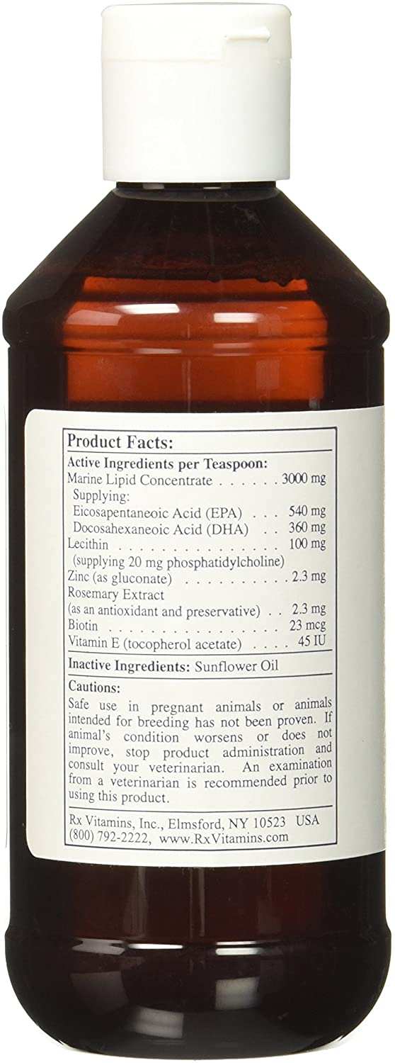 Rx Vitamins For Pets Ultra EFA 8 Fl OZ Essential Fatty Acid for Cats and Dogs