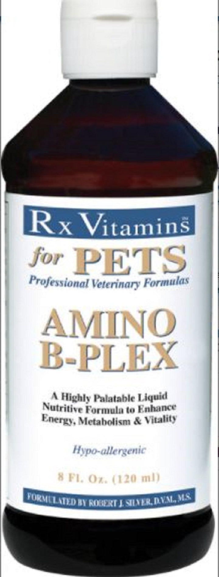 Rx Vitamins For Pets Amino B Plex 8 Oz B Complex Liver Fractions Dogs and Cats