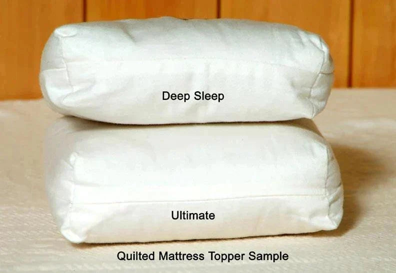 Cubrecolchón acolchado Holy Lamb Organics Natural Deep Sleep, tamaño King (Nueva California)