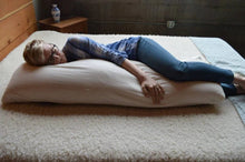 Load image into Gallery viewer, Holy Lamb Organics Body Pillow Natural Wool-Filled New Full Size With Case
