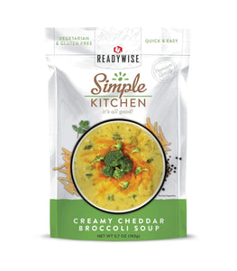 ReadyWise Simple Kitchen Creamy Cheddar Broccoli Soup 5.7 Oz 20 PACK