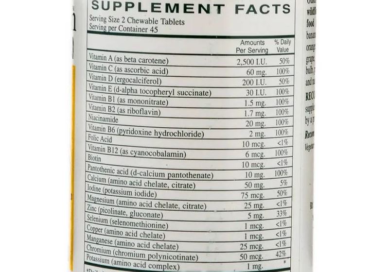 Multivitamínico infantil Rx Vitamins, 90 comprimidos masticables con sabor a uva para niños