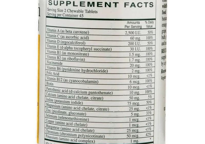 Multivitamínico infantil Rx Vitamins, 90 comprimidos masticables con sabor a uva para niños