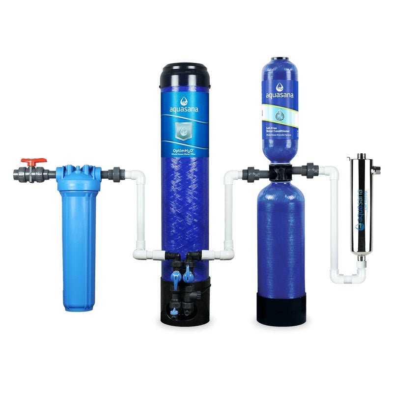 Whole House CITY OptimH2O Water Filter Kit with UV Light & Salt Free Conditioner