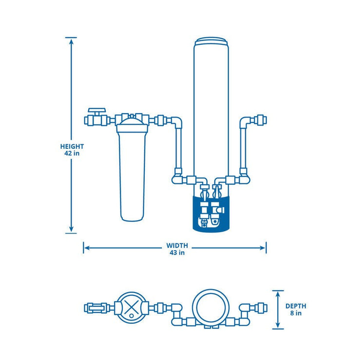 Whole House CITY OptimH2O Water Filter Kit with Salt Free Water Conditioner