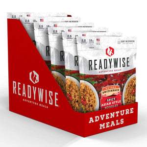 ReadyWise Switchback Spicy Asian Style Noodles 2.5 Servings 5.6 Oz 12 PACK