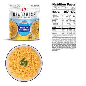 ReadyWise Golden Fields Mac & Cheese 2.5 Servings 5.57 Oz 12 PACK