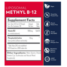 Load image into Gallery viewer, Quicksilver Scientific Methyl B12 Intraoral Liposomal 1000 mcg METHYLB12 3 PACK
