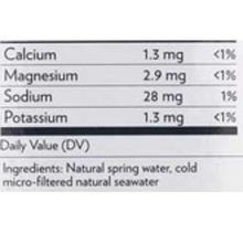 Load image into Gallery viewer, Ingredients list of Quicksilver Scientific QuinEssential 0.9 sachets, featuring calcium, magnesium, sodium, and potassium in daily values.
