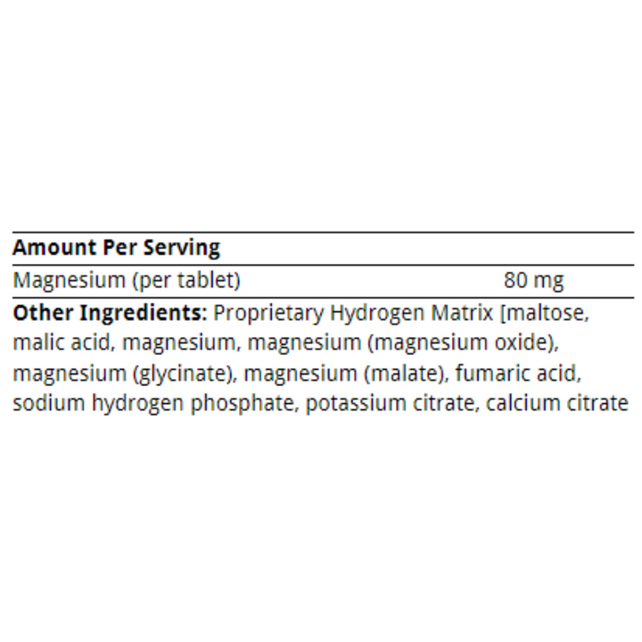 Quicksilver Scientific H2 Elit Molecular Hydrogen supplement ingredients information.