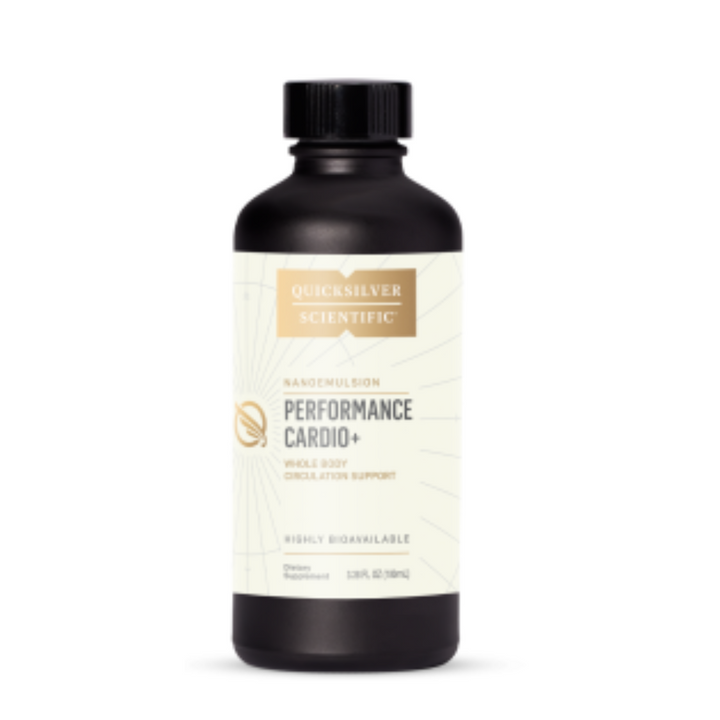 Quicksilver Scientific QS-CARDIO Performance Cardio+ 2-pack, whole-body circulation support supplement, 3.38 fl oz bottle.