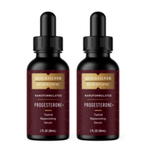 Quicksilver Scientific Progesterone+ Topical Replenishing Serum PROGEST 3 PACK bottles.