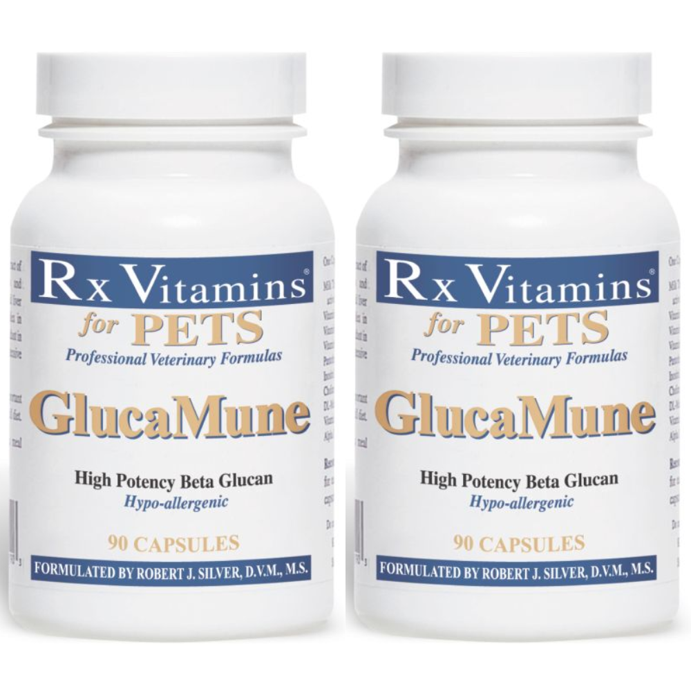 Rx Vitamins For Pets Glucamune 90 Capsules High Potency Beta Glucan GLUCA 2 PACK