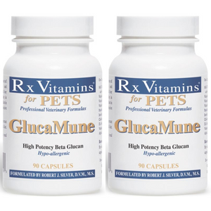 Rx Vitamins for Pets Glucamune 90 Capsules, high potency beta glucan supplement for pets, 3 pack.